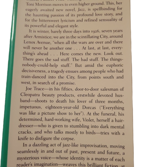 Jazz by Toni Morrison Vintage First Edition - Picture 4 of 5